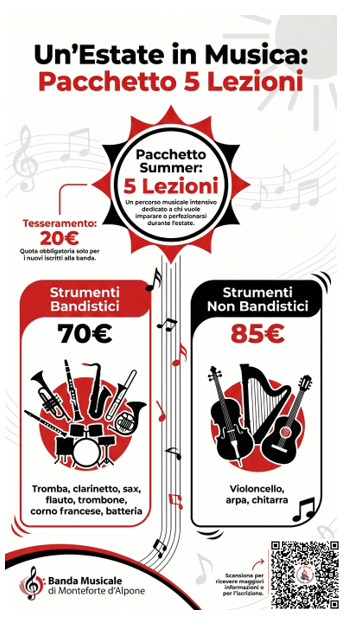 Al via i Nuovi Corsi Estivi della&nbsp;Banda!